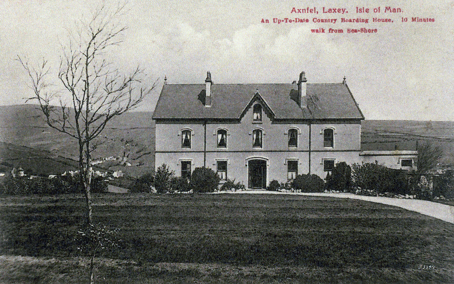 The Axnfell Guest House, shortly after being opened in the early 1900's by the Glover family.